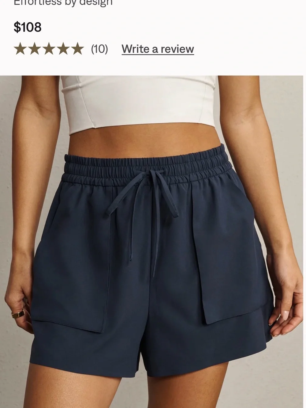 RHONE Navy Mirage Short